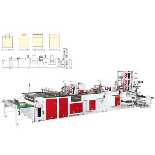 Máquina para hacer bolsas de plastico con manija