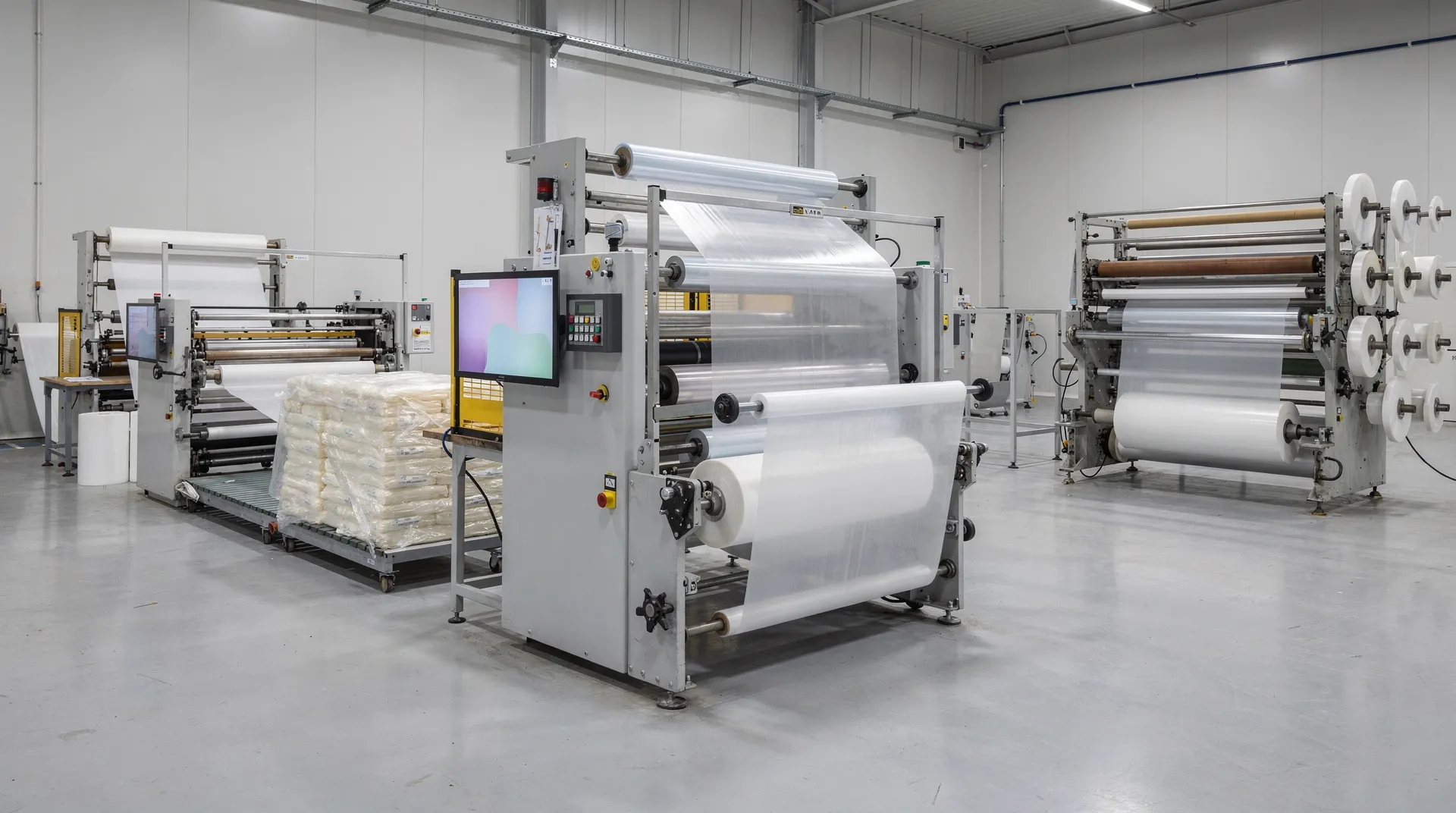 A complete plastic bag production investment includes not only the bag making machine but also