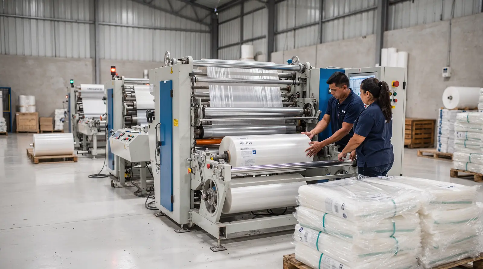 Máquina para hacer bolsas plasticas opera desde Asunción, lo que facilita el soporte técnico y